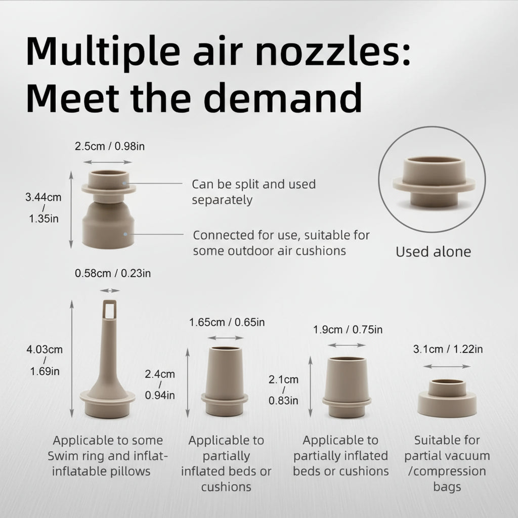 3-in-1 Electric Air Pump – Inflate & Deflate Fast