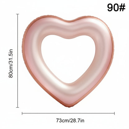 Heart Pool Float — Lounge in Style with a Touch of Romance