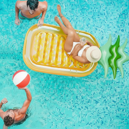 Pineapple Floating Recliner — Relax, Float & Sip in Style